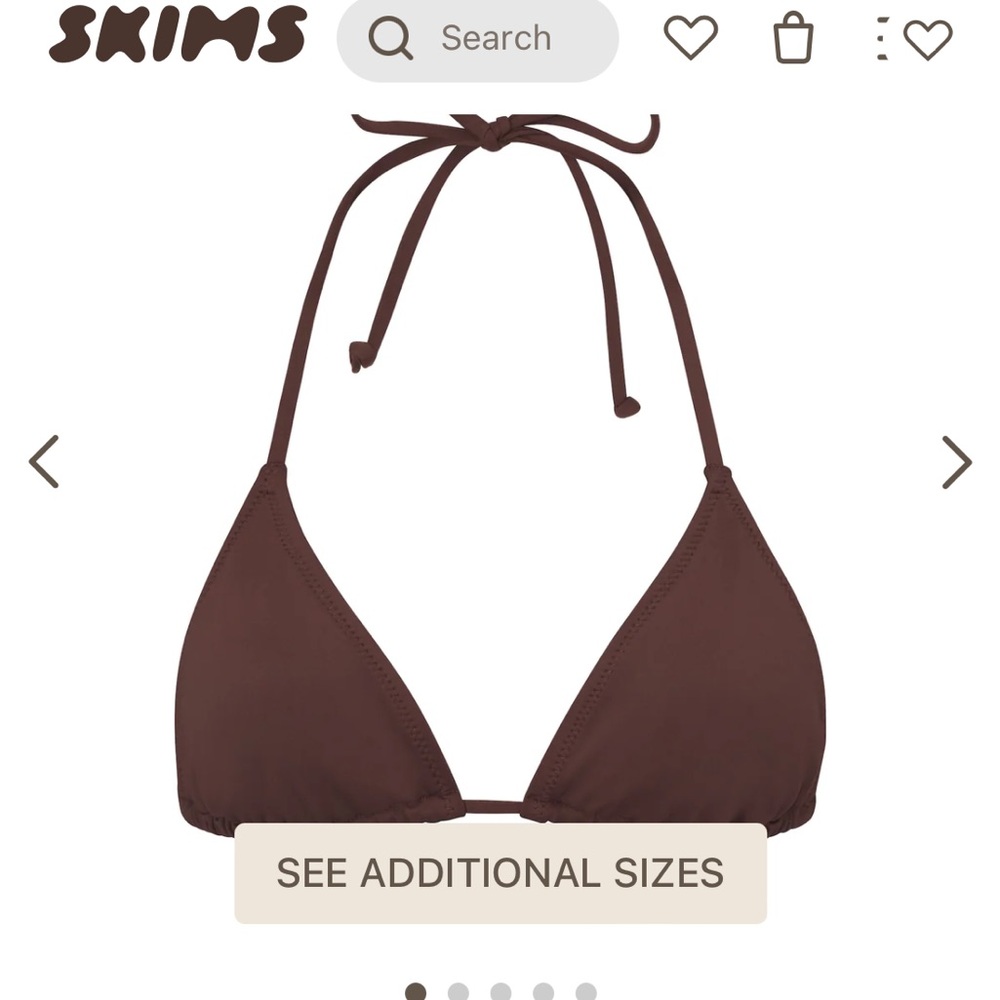 Skims signature swim triangle top